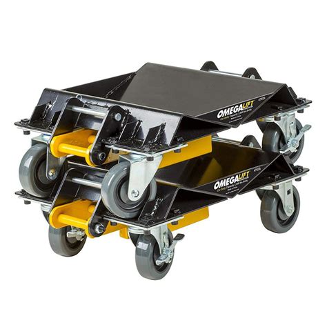 Vehicle dollies - RV tow dollies often leave the towed vehicle’s steering wheels unlocked while mounted. In doing so, the car tow dolly and its wheels will turn when the towing vehicle’s wheels. On the other end of the spectrum, a steerable car dolly for RV generally has a strop connected to a pivoting platform or swivel pad.